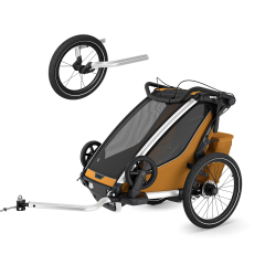 Thule Chariot Sport 2 single jogging Bundle Natural Gold