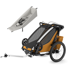 Thule Chariot Sport 2 single infant bundle Natural Gold
