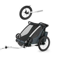 Thule Chariot Cross 2 double jogging bundle Dark Slate