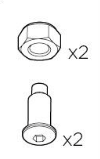 Screw bottomside - Thule Yepp maxi seat post