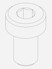 Screw long - Thule Yepp maxi seat post