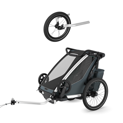 Thule Chariot Cross 2 single jogging Bundle Dark Slate
