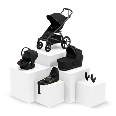 Thule Urban Glide 4-wheel travel system bundle Soft Beige