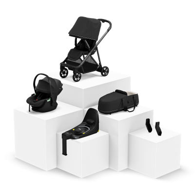 Thule Shine travel system bundle Aluminum/Mallard Green