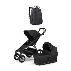 Thule Urban Glide 4-wheel baby bundle Black on Black