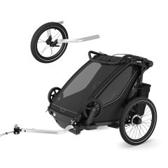Thule Chariot Sport 2 double jogging Bundle Black