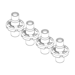 Thule Kit Flush Rail Nut with washer