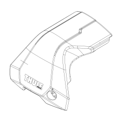 Thule Front Cover Left - Thule Edge Clamp