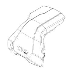  Thule Front Cover Right - Thule Edge Clamp