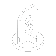 End cap 3/4" round