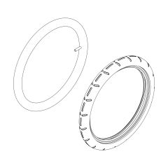 Tire Assembly 16" - Left - Thule Urban Glide 2 (2018-X)