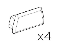 Mounting Rail End Caps (Set of 4)