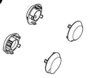 End cap hinge set - Thule Chariot 2