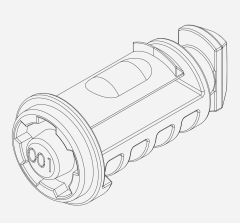 Thule Plastic lock cylinder 2B