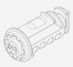 Thule Plastic lock cylinder 2C