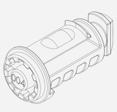 Thule Plastic lock cylinder 2D