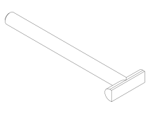 Thule T-screw 92mm
