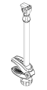 Bike Arm Long 372 mm w/o Lock