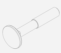 Thule bolt M8x50mm 9708