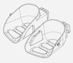 Footrests left+right Thule Yepp maxi