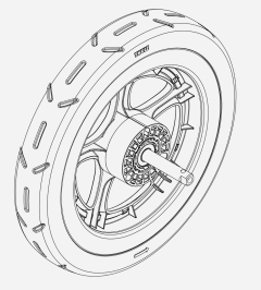 Rear Wheel Right - Thule Sleek