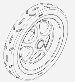 Rear Wheel Left - Thule Sleek