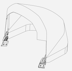 Sunshade - Single - Majolica Blue - Thule Urban Glide 2 (2020-X)