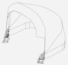 Sunshade - Singel - Cypress Green - Thule Urban Glide 2 (2020-X)