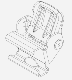 Push Button Wheel Holder