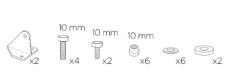 Standard Ladder Bracket Set