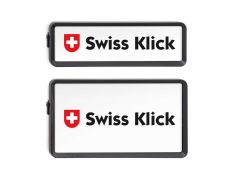 SWISS KLICK Nummernrahmen Hochformat SET schwarz