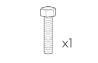 M8X1.25 Hex Tap Bolt