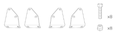 Standard Hinge Plate Set